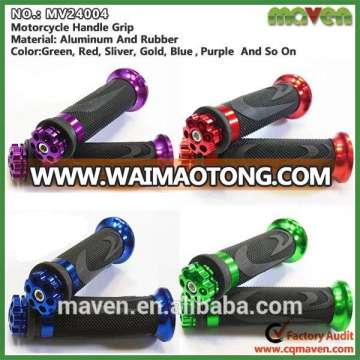 Hot Sale Soft Rubber CNC Aluminum Motorcycle Handle Bar Grip Manufacturer MV24004